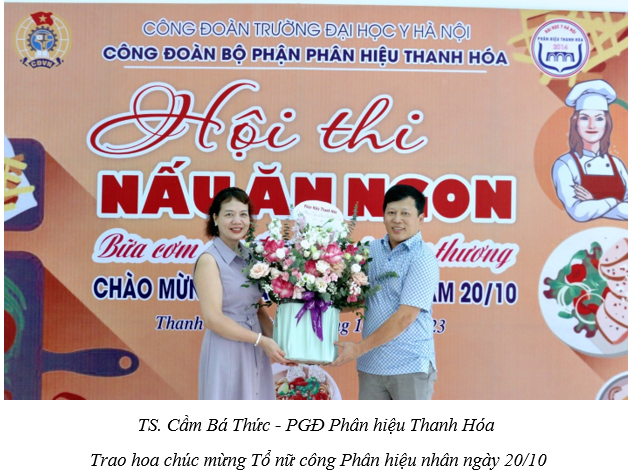 Công đoàn Phân hiệu tổ chức Hội thi nấu ăn  Chào mừng ngày Phụ nữ Việt Nam 20/10